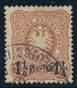 Tysk post i Tyrkiet 1884