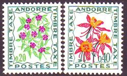 Andorra French postage due 1971