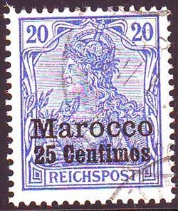 German Post in Morocco 1900