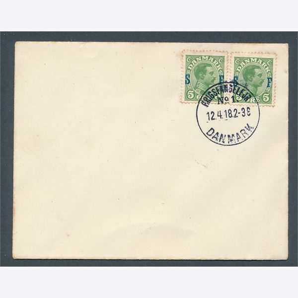 Danmark Postfærge 1918