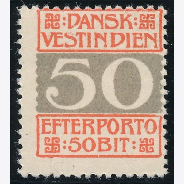 Dansk Vestindien Porto 1905